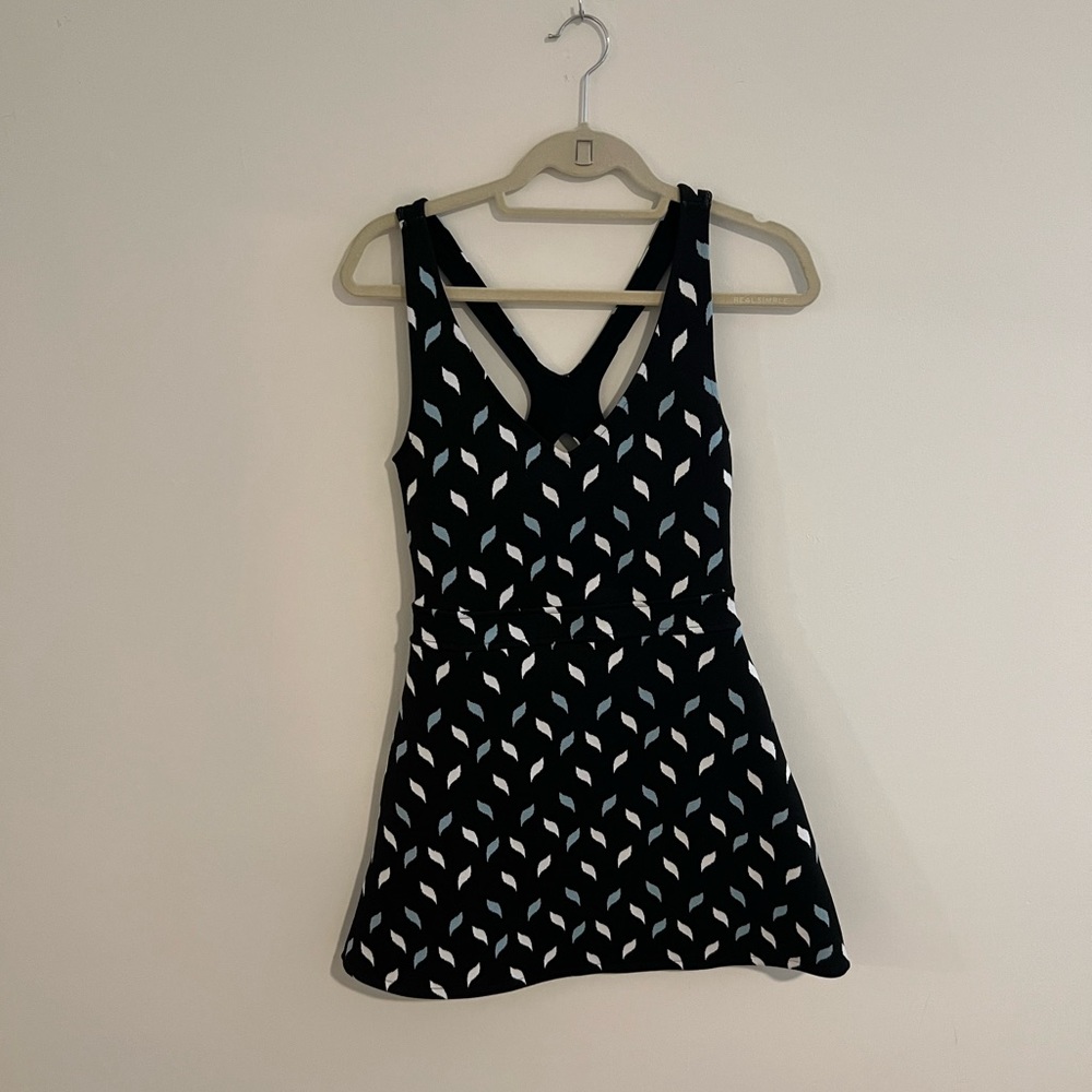 ZARA printed mini dress - backless detail
